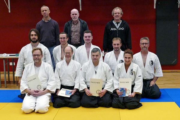 Prüfung von Heike Mercsak zum 3.Dan Aikido in Hamburg